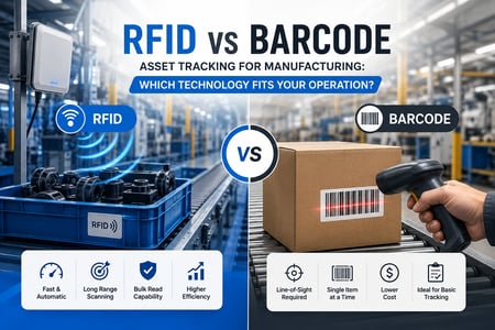 RFID vs Barcode Asset Tracking for Manufacturing: Which Technology Fits Your Operation?