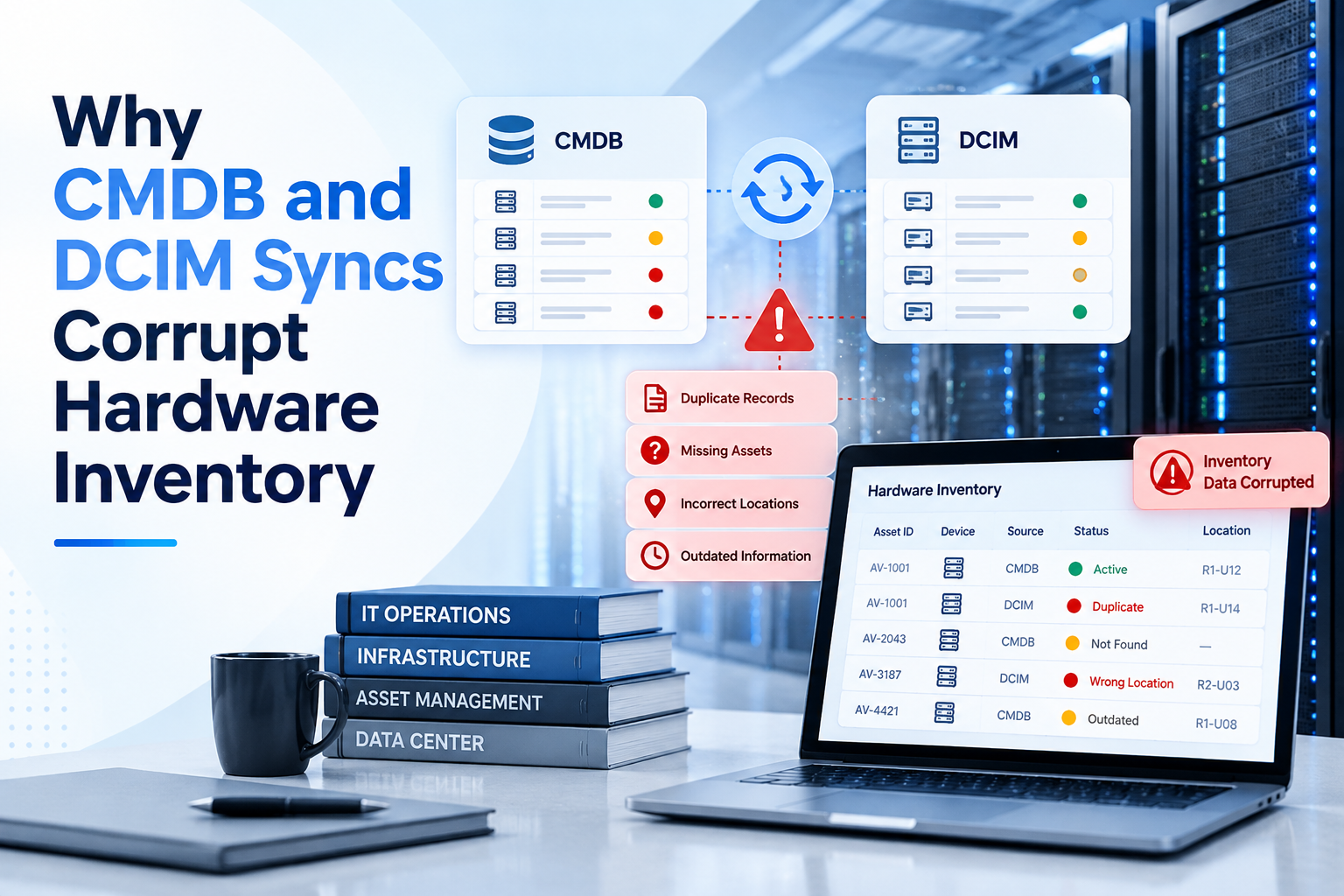 Why CMDB and DCIM Syncs Corrupt Hardware Inventory